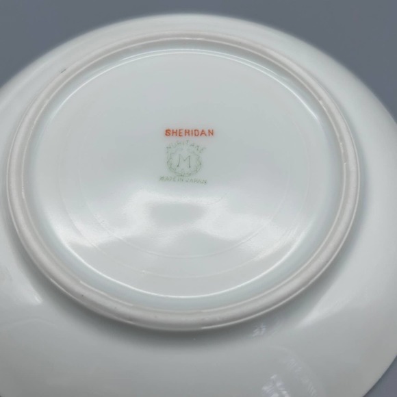 Vintage Noritake “Sheridan” Flat Cup & Saucer Sets 4 - Picture 6 of 9